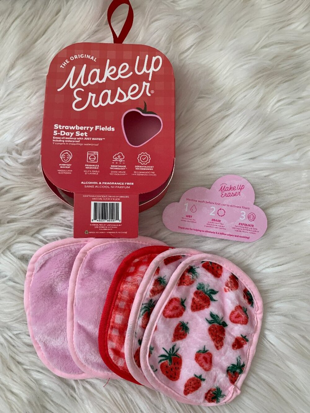 THE ORIGINAL MAKEUP ERASER Strawberry Fields 5-Day Set